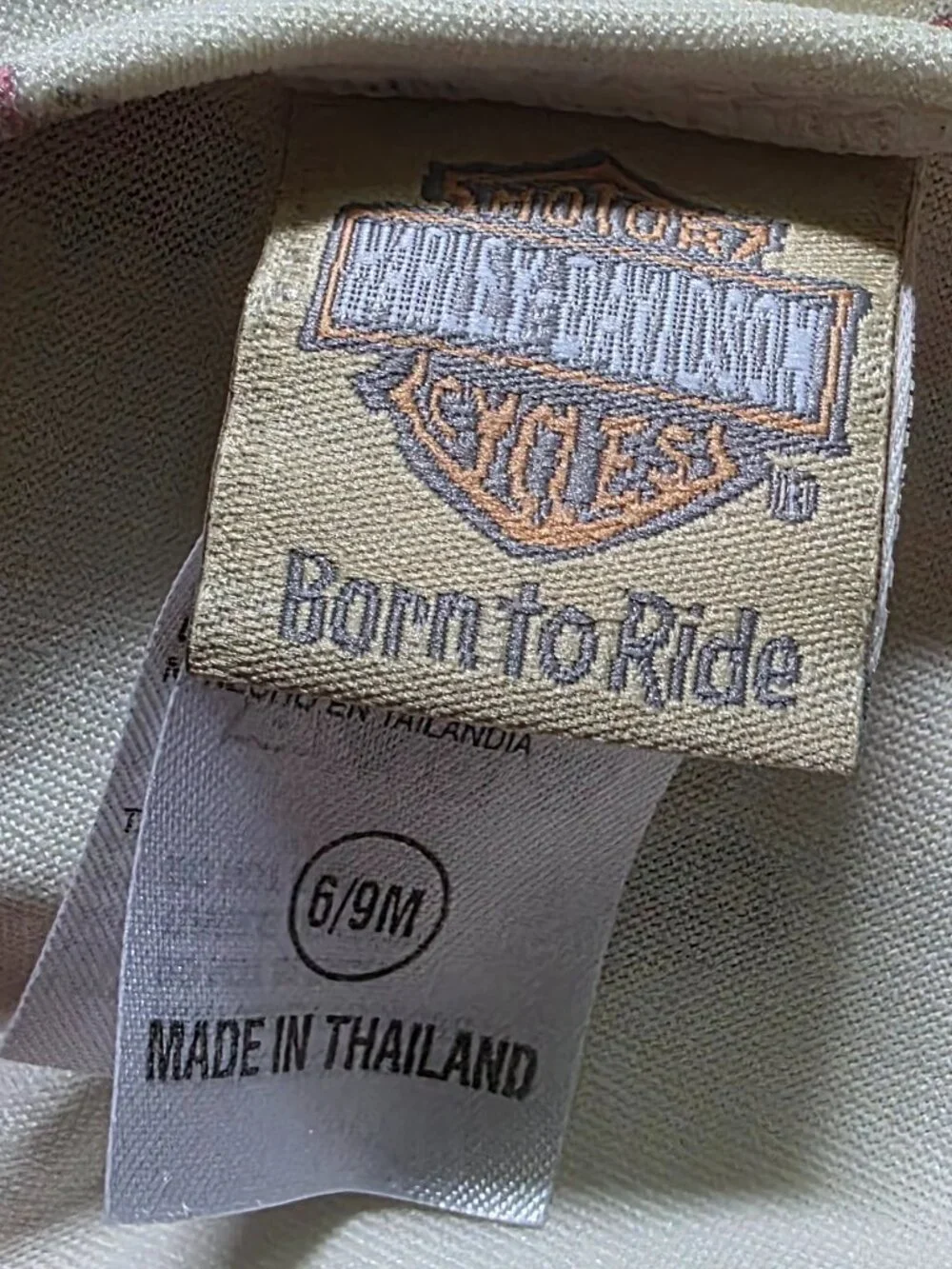 VTG HARLEY DAVIDSON (6-9 MO) Born to Ride One piece ruffle swimsuit